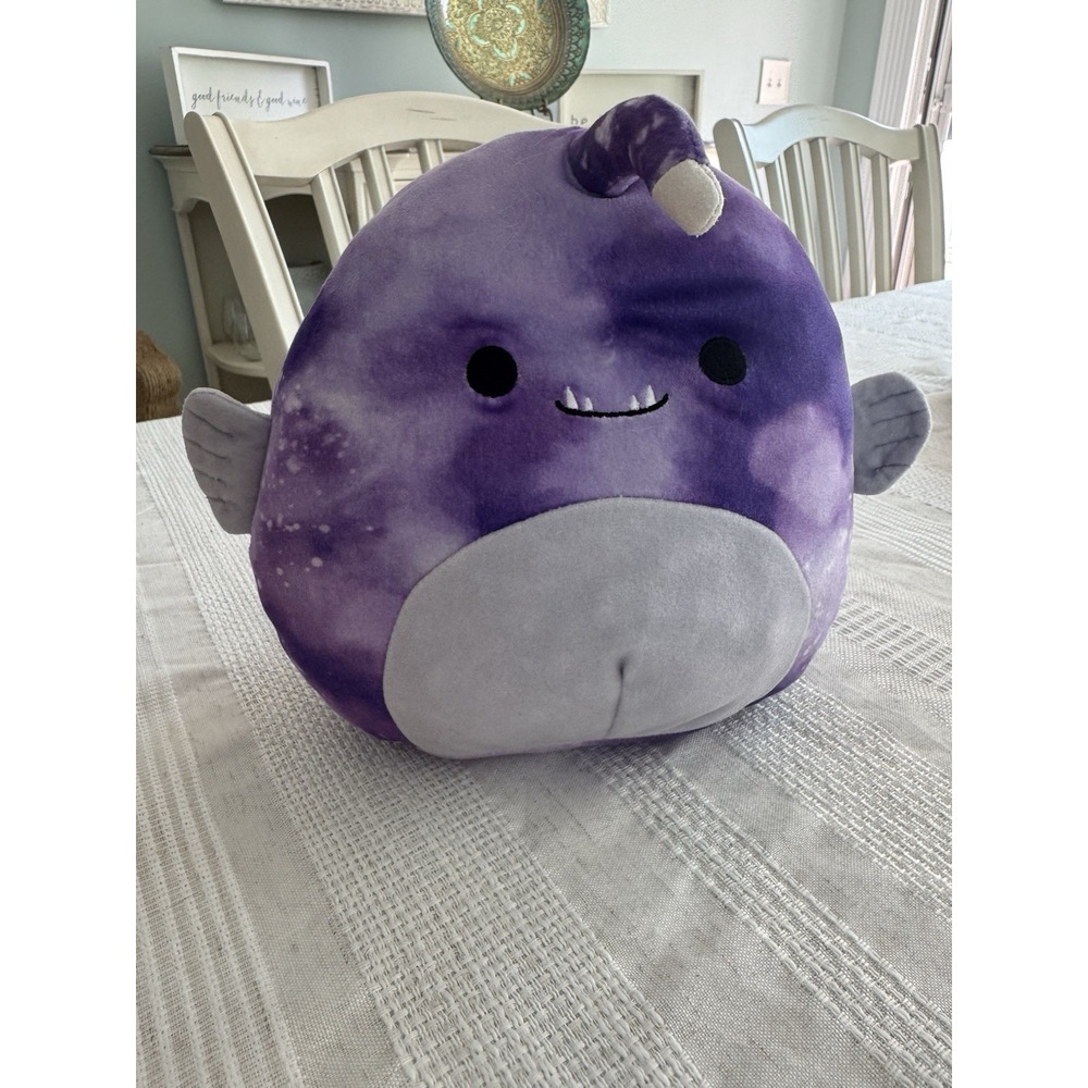 Squishmallows Easton The Angler Fish 10" Purple Tie Dye